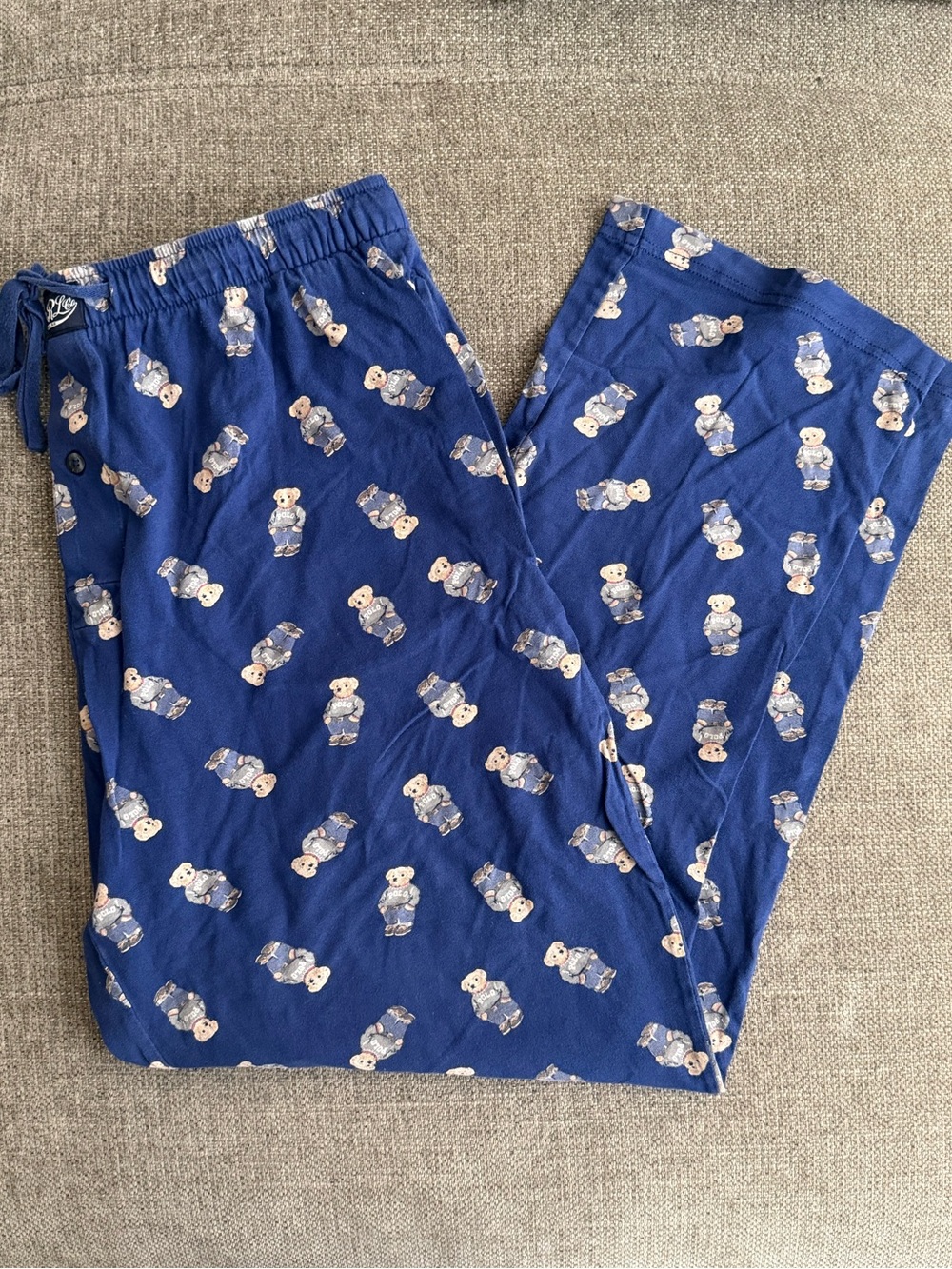 Polo by Ralph Lauren Blue Bear-Print Sweatpants